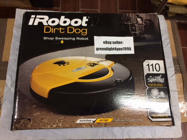 NEW iRobot 110 Dirt Dog Workshop Robot shop Sweeping Robot No Sales Tax